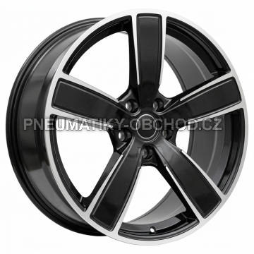 Alu kola Racing Line FB0472J, 21x9.5 5x130 ET46, černá + leštění (zátěžová)