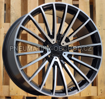 Alu kola Racing Line FB0566P, 21x10 5x112 ET35, černá + leštění (zátěžová)