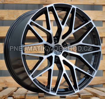 Alu kola Racing Line FB1705, 21x9.5 5x130 ET46, černá + leštění (zátěžová)