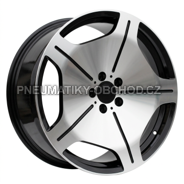 Alu kola Racing Line FBX035, 20x8.5 5x112 ET36, černá + leštění (zátěžová)