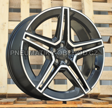 Alu kola Racing Line FBX142, 17x7.5 5x112 ET36, černá + leštění
