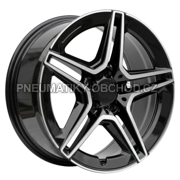 Alu kola Racing Line FBX142, 21x11 5x112 ET42, černá + leštění (zátěžová)