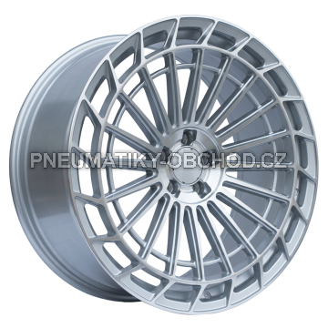Alu kola Racing Line FBX162, 22x10.5 5x112 ET38, stříbrná + leštění (zátěžová)