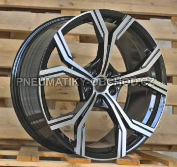 Alu kola Racing Line FBX201, 19x8.5 5x112 ET40, černá + leštění