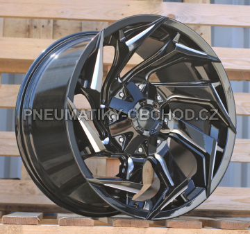Alu kola Racing Line FBX203, 17x9 6x139.7 ET, černá lesklá (zátěžová)
