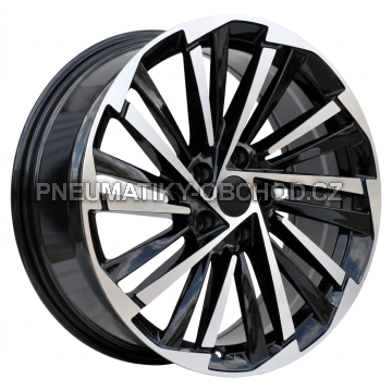 Alu kola Racing Line FBX261, 19x8 5x112 ET44, černá + leštění