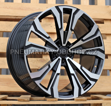 Alu kola Racing Line FBX307, 22x10.5 5x112 ET43, černá + leštění (zátěžová)