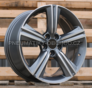 Alu kola Racing Line FBX361, 18x8 5x114.3 ET50, šedivá + leštění