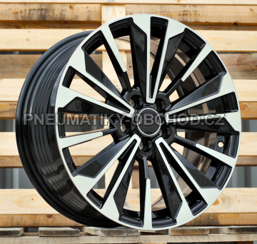 Alu kola Racing Line FBX374, 17x7.5 5x114.3 ET40, černá + leštění