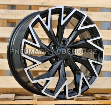 Alu kola Racing Line FBX423, 19x8 5x112 ET44, černá + leštění