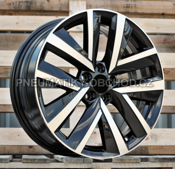 Alu kola Racing Line FBX515, 17x6.5 5x100 ET34, černá + leštění
