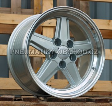 Alu kola Racing Line FD5938, 17x9 5x112 ET24, stříbrná + leštěný límec