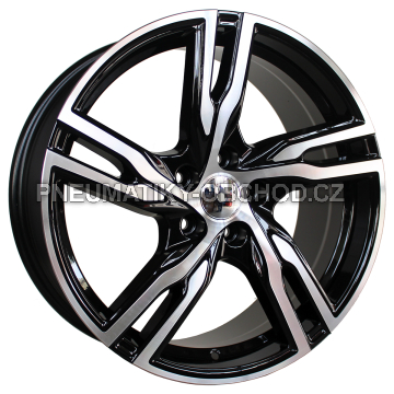 Alu kola Racing Line FE161, 20x9 5x108 ET38.5, černá + leštění