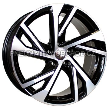 Alu kola Racing Line FE183, 17x7.5 5x108 ET40.5, černá + leštění