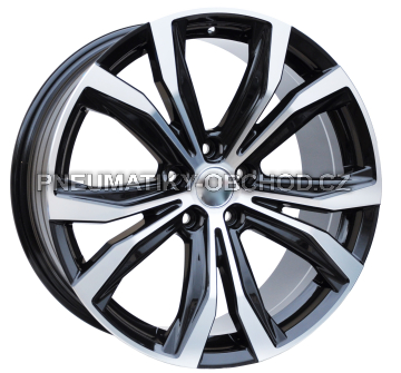 Alu kola Racing Line FE193, 19x8 5x114.3 ET30, černá + leštění