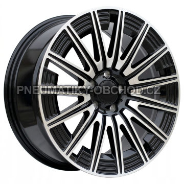 Alu kola Racing Line FLB005, 18x8 5x112 ET43, černá + leštění