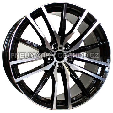 Alu kola Racing Line H0324, 21x9.5 5x112 ET37, černá + leštění (zátěžová)