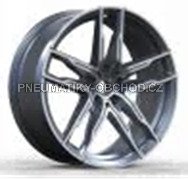 Alu kola Racing Line H3076F, 20x8.5 5x112 ET25, černá + leštění