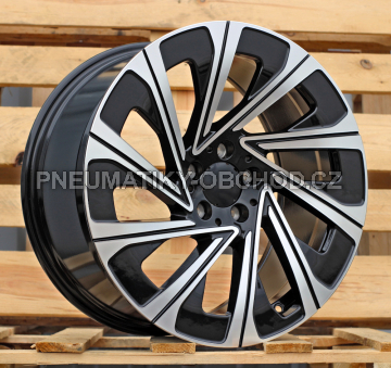 Alu kola Racing Line H3141F, 19x8.5 5x112 ET35.5, černá + leštění (zátěžová)