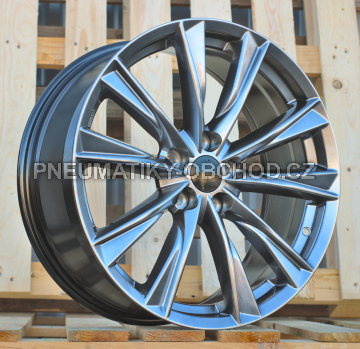 Alu kola Racing Line H3202F, 19x8 5x114.3 ET35, titanová metalíza