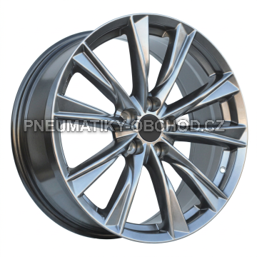 Alu kola Racing Line H3202F, 19x8 5x114.3 ET35, titanová metalíza