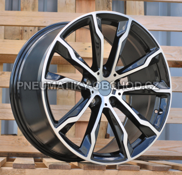 Alu kola Racing Line H3263F, 20x9.5 5x112 ET43, černá + leštění