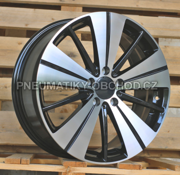 Alu kola Racing Line H3298F, 18x7.5 5x112 ET52, černá + leštění