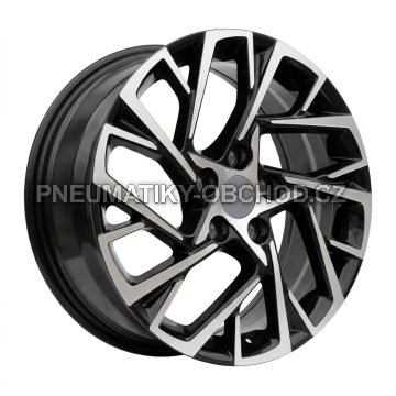 Alu kola Racing Line H3318F, 17x7 5x114.3 ET51, černá + leštění