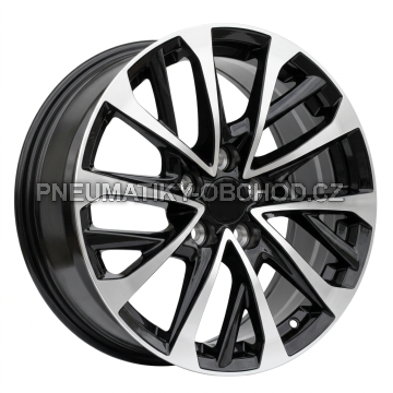 Alu kola Racing Line H3320F, 17x7.5 5x114.3 ET40, černá + leštění