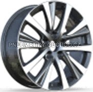 Alu kola Racing Line H3413F, 17x7.5 5x114.3 ET40, černá + leštění