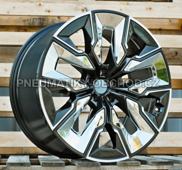 Alu kola Racing Line H3447F, 21x9 5x112 ET24, šedivá + leštění (zátěžová)