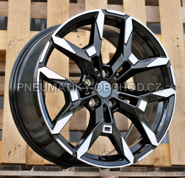 Alu kola Racing Line H3456F, 19x8 5x112 ET27, černá + leštění