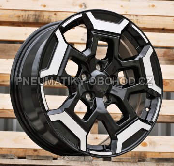 Alu kola Racing Line H3527F, 18x7.5 5x114.3 ET40, černá + leštění