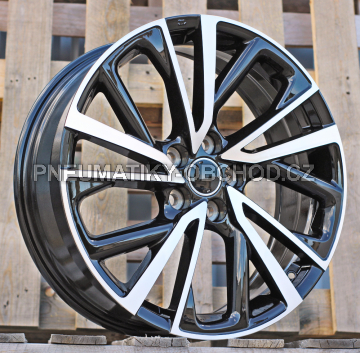 Alu kola Racing Line H3568F, 19x7 5x114.3 ET35, černá + leštění