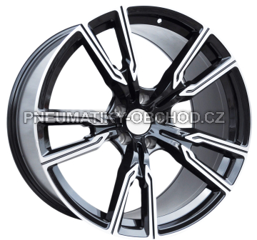 Alu kola Racing Line H5033, 20x9 5x112 ET35, černá + leštění