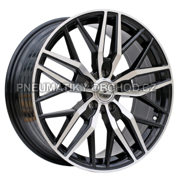 Alu kola Racing Line HF5230, 18x8 5x160 ET50, černá + leštění (zátěžová)
