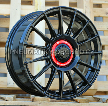 Alu kola Racing Line I0257, 17x7.5 10x100 ET40, černá lesklá
