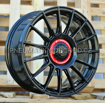 Alu kola Racing Line I0257, 17x7.5 5x108 ET42, černá lesklá