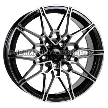 Alu kola Racing Line I0293, 18x9 5x120 ET40, černá + leštění