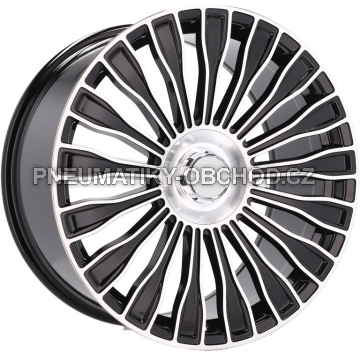 Alu kola Racing Line I0313, 20x8.5 5x112 ET36, černá + leštění