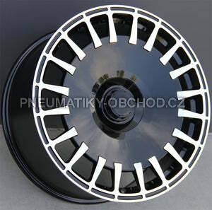 Alu kola Racing Line I0343, 20x9.5 5x112 ET43, černá + leštění (zátěžová)