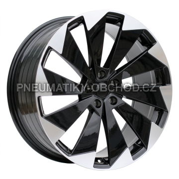 Alu kola Racing Line I1141, 21x9 5x112 ET42, černá + leštění (zátěžová)