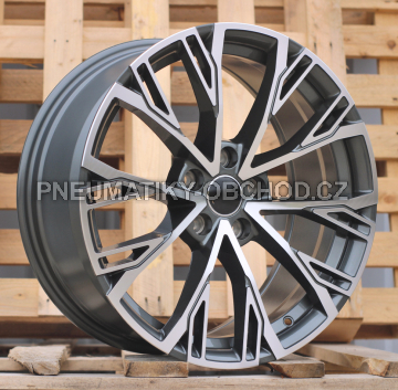 Alu kola Racing Line I5170, 18x8 5x112 ET40, šedivá + leštění