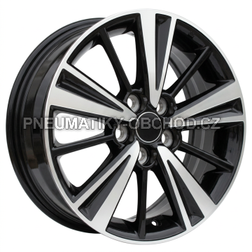 Alu kola Racing Line I5449, 15x6 5x100 ET40, černá + leštění