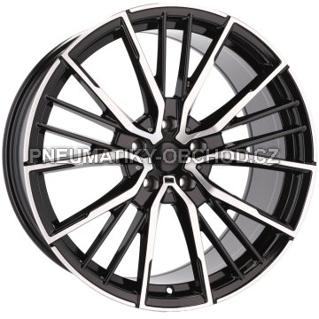 Alu kola Racing Line I5498, 20x8.5 5x112 ET26, černá + leštění