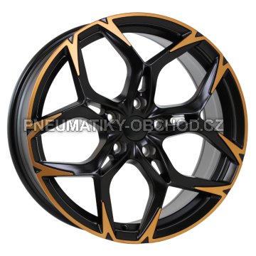Alu kola Racing Line I5572, 19x8.5 5x112 ET38, černá matná + měděná barva leštění