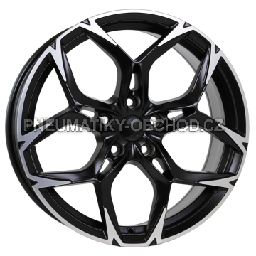 Alu kola Racing Line I5572, 19x8.5 5x112 ET40, černá matná + leštění