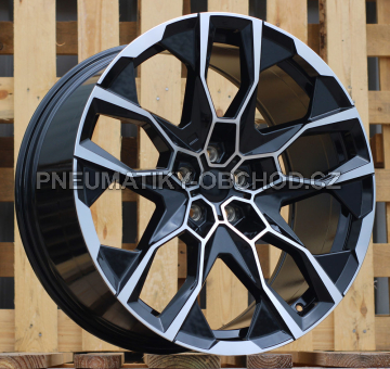 Alu kola Racing Line I5592, 21x9.5 5x120 ET26, černá + leštění (zátěžová)