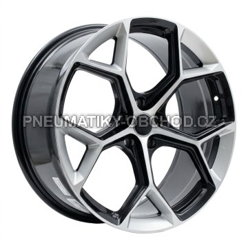 Alu kola Racing Line I5598, 20x9 5x112 ET35, stříbrná + černá lesklá (zátěžová)