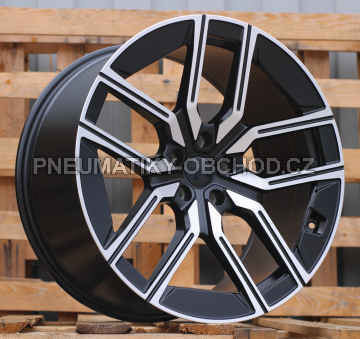 Alu kola Racing Line I5619, 20x10 5x112 ET41, černá matná + leštění (zátěžová)